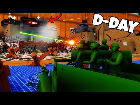 Epic Army Men D-DAY Beach Invasion! - Attack on Toys: Battle Simulator