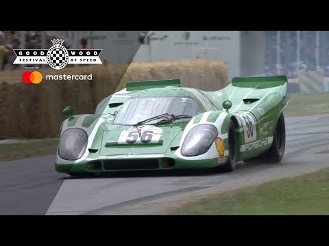 5 Porsche 917s together on track at Goodwood!