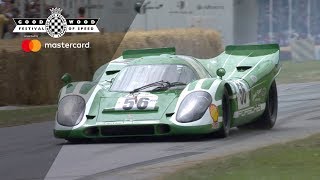 5 Porsche 917s together at Goodwood