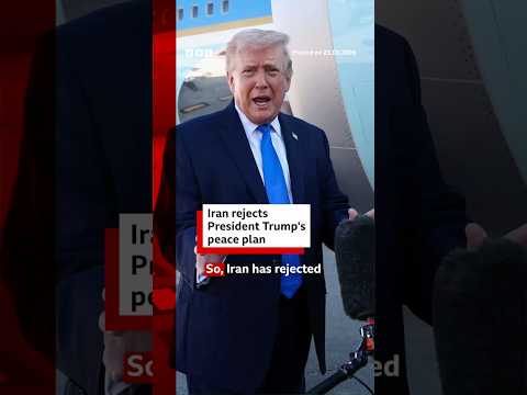 Iran rejects President Trump's peace plan. #Iran #US #BBCNews