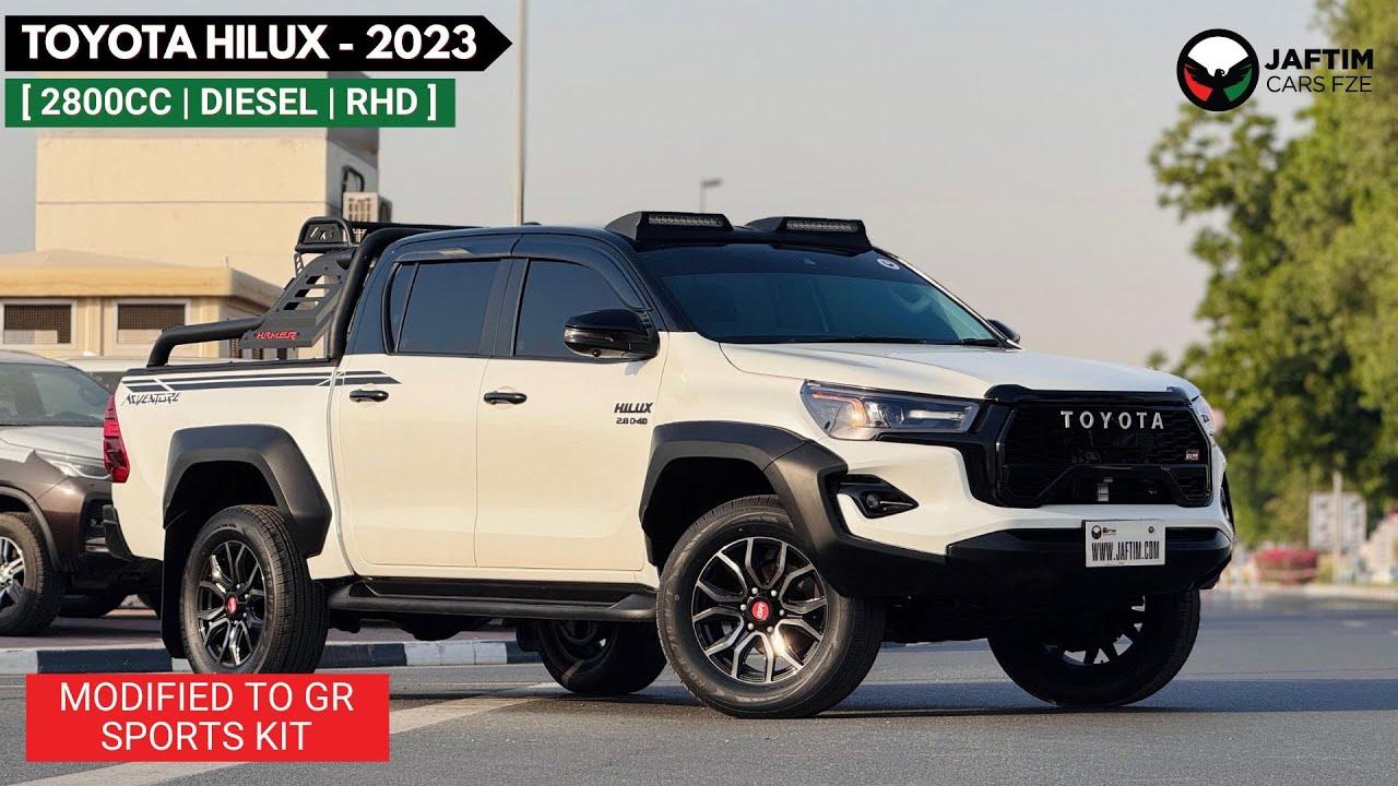 تويوتا هيلوكس MODIFIED TO GR SPORTS | 360° VIEW CAMERA | 2.8L DIESEL ENGINE | 2023 | RHD | AUTOMATIC TRANSMISSION video