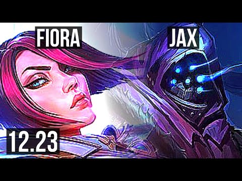 FIORA vs JAX (TOP) | 8 solo kills, 1000+ games, 1.0M mastery | EUW Master | 12.23