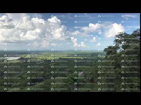 Mihintale, Sri Lanka, lake view in the distance