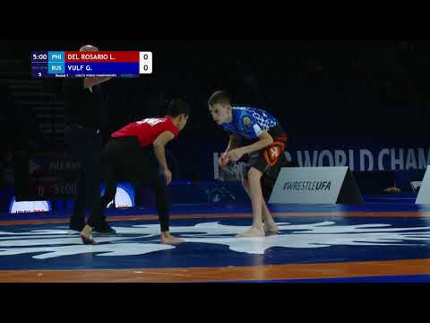 Round 1 Men's GP No-Gi - 46 kg: L. DEL ROSARIO (PHI) v. G. VULF (RUS)