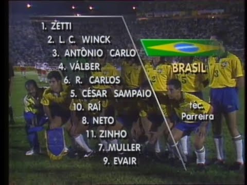 AMISTOSO 1993 - BRASIL 2X2 POLÔNIA (Globo)