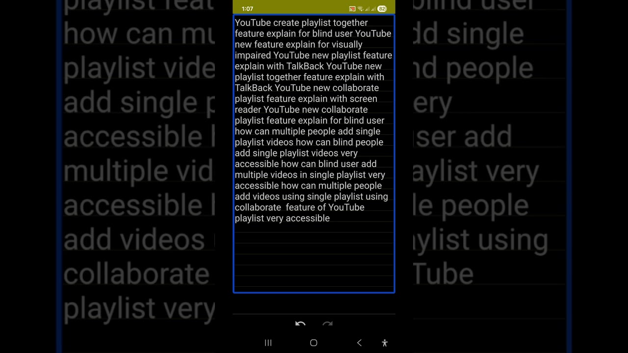YouTube fantastic create playlist together feature for blind Easiest Way to Collaborate on YouTube