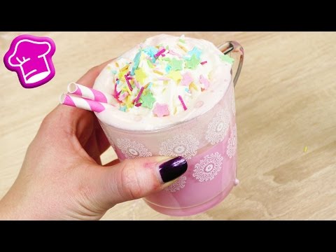 Heiße ROSA Schokolade 🦄 Super hübsch & total lecker | Einhorn Schoko Drink | Fun Idee