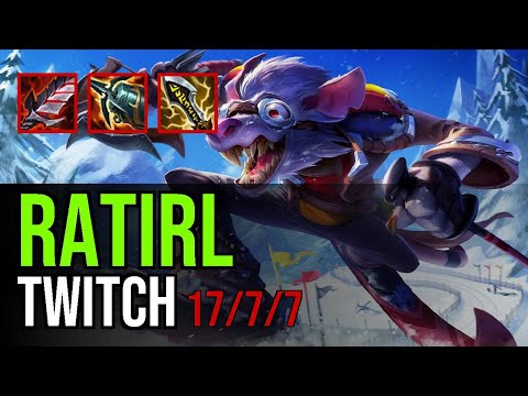 RATIRL - TWITCH vs. JHIN ADC | EUW Grandmaster | QUADRAKILL