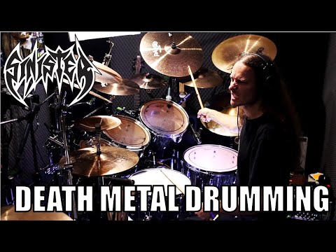 DEATH METAL DRUM TRACK (240 bpm blast beats and double bass drumming)