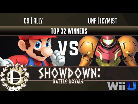 Showdown Battle Royale TOP 32 WINNERS - C9 | Ally (Mario) vs UnF | IcyMist (Samus)