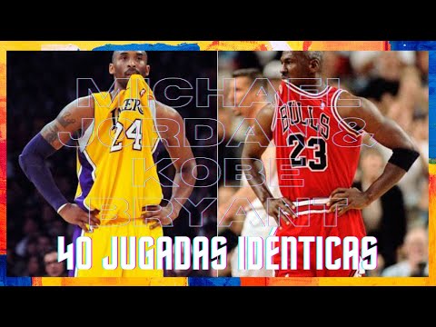 Michael Jordan & Kobe Bryant - 40 JUGADAS IDÉNTICAS DE DOS LEYENDAS NBA