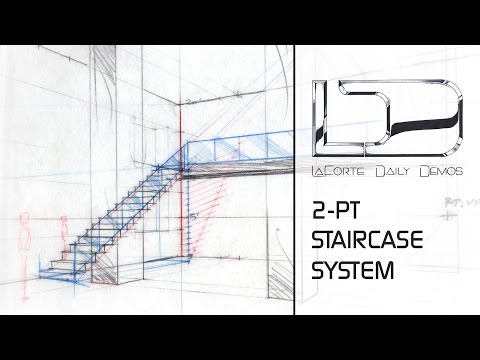 Staircase in 2-pt Perspective using Division