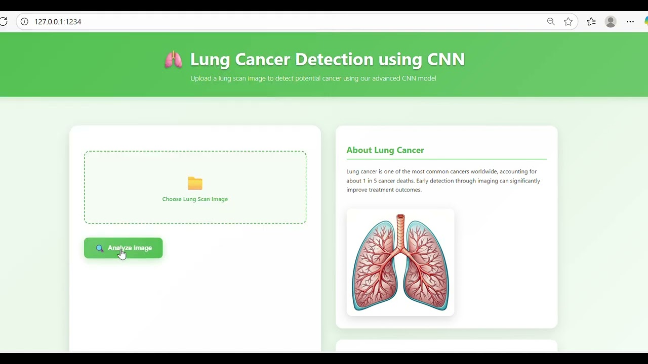 Lung Cancer Detection using CNN 🫁 | Final Year Major Project | Deep Learning + Medical AI