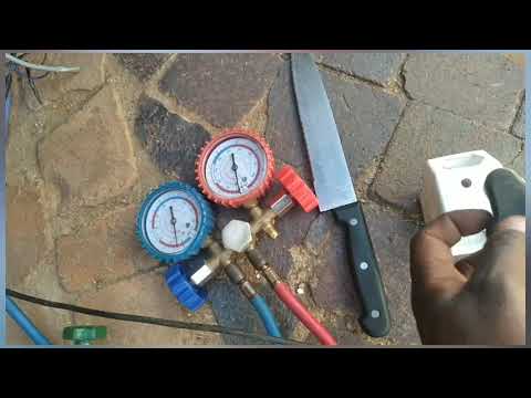 how to regas/ fill the gas in the fridge step by step