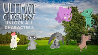 How to unlock every character/map in Ultimate Chicken Horse