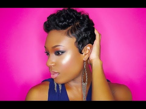 HOW TO: Style Your Pixie Cut Into CURLY FAUX HAWK With...