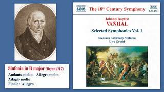 Johann Baptist Vaňhal (Wanhal):  Sinfonia in D Major, Bryan D17, Uwe Grodd (conductor)