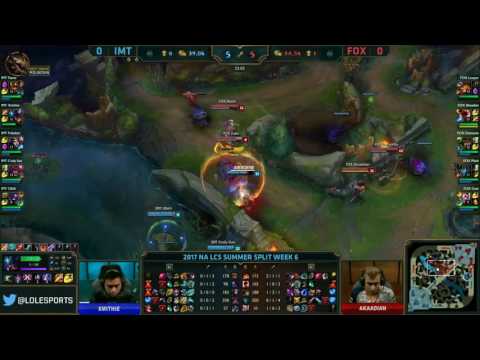 IMT vs FOX Highlights Game 1 NA LCS Summer 2017 I