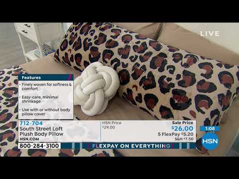 South Street Loft Plush Body Pillow