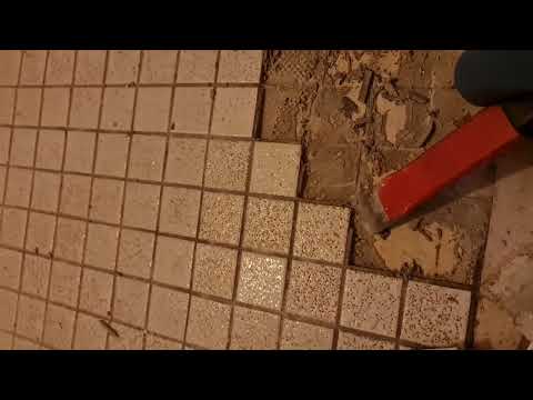 Fliesen entfernen mit Heissluft