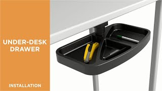 How to Install Under-Desk Swivel Storage Tray - DA03-1