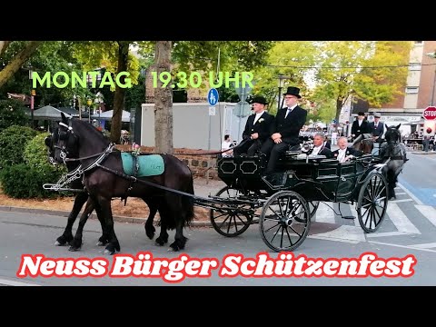 Neuss Festumzug am Montag 19.30 Uhr (Rückzug) Bürger Schützenfest September 2025