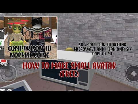 How to make small avatar (free) #shorts #mm2 #roblox