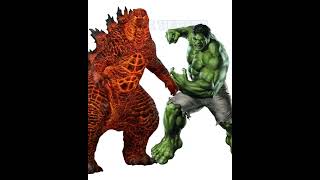 Download the video "FIRE GODZILLA 🔥 VS MONSTER'S #MARVELVSDC #MARVEL #DC #GODZILLA #shorts"