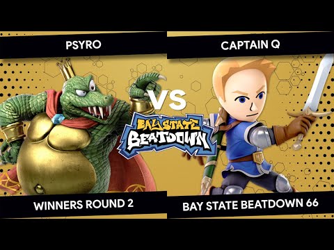 Bay State Beatdown 66 - Psyro (King K Rool) vs. Captain Q (Mii Swordfighter) - Winners Round 2
