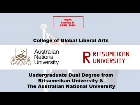 Undergraduate Dual Degree from Ritsumeikan University and the Australian National University