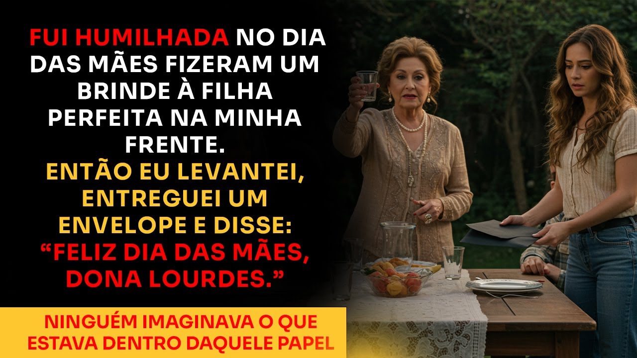 Fui humilhada no Dia das Mães... mas ela não sabia o que tinha naquele envelope.