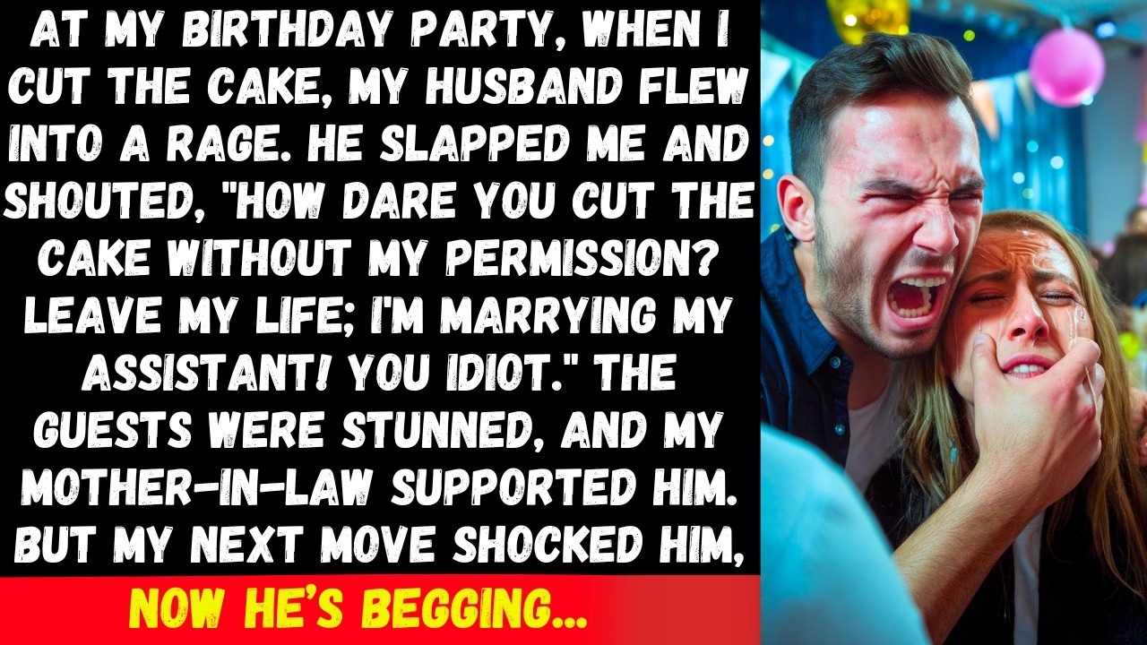 At my birthday, my husband slapped me shouting, How dare you cut the cake without my permission?