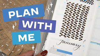 Setting up the First Month in a New Planner · Plan with Me · Faded Chronicle TN