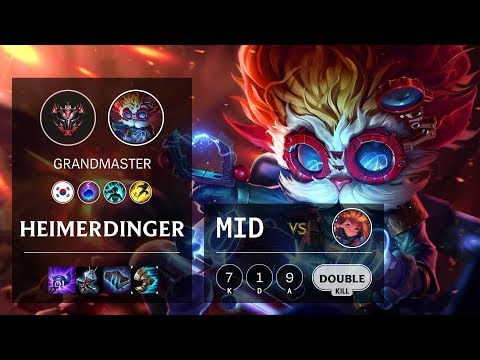 Heimerdinger Mid vs Zoe - KR Grandmaster Patch 10.4