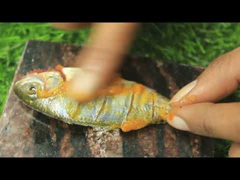 Yummy Miniature Blooming Fish Fried Recipe 🐟 Cooking Mini Food In Miniature Kitchen - ASMR Video
