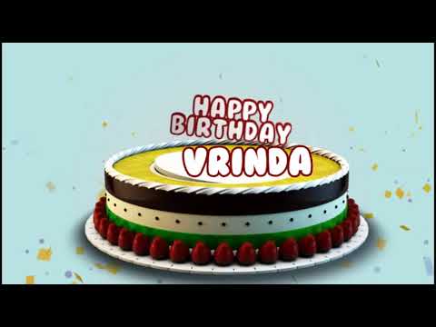 Happy Birthday Vrinda | Cake Whatsapp Status