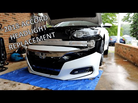 2018 Honda Accord Headlight Install & Bumper Removal