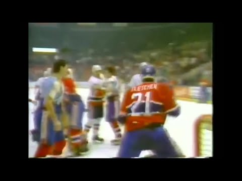 Canadiens - Indians benchclearing brawl, March '85.