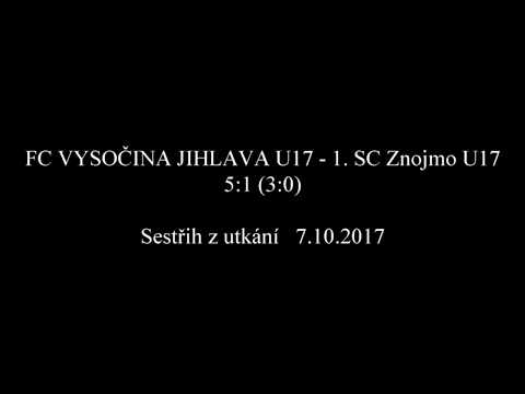 Sestřih utkání: FC Vysočina Jihlava U17 - 1. SC Znojmo 5:1 (3:0) - 7.10.2017 (10. kolo)