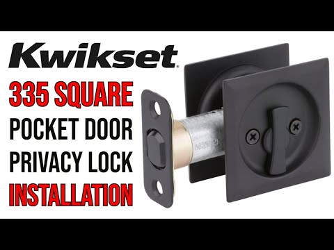 Kwikset Pocket Door Lock Installation | 335 Square Iron Black Privacy