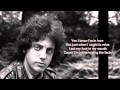 Leave A Tender Moment Alone + Billy Joel + Lyrics / HD