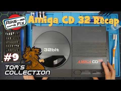 Tom`s Collection´s Amiga CD 32 Recap Kondensator Tausch ! │ #Riksfix 9