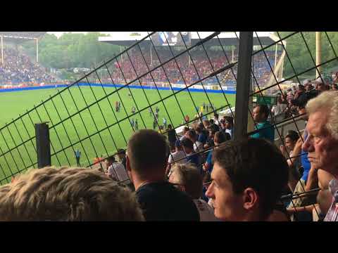 Pyro Schlägerei & Spielabbruch /Waldhof Mannheim gegen KFC Uerdingen 05