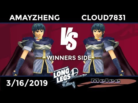 Long Legs Melee: Pools - aMayZheng (Marth) vs Cloud7831 (Marth)