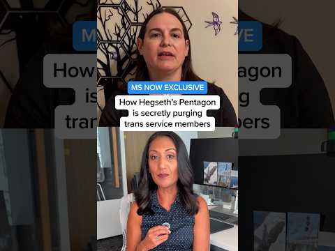 MS NOW EXCLUSIVE: How Hegseth's Pentagon is secretly purging trans service members