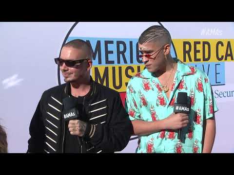 Bad Bunny and J Balvin Red Carpet Interview - AMAs 2018
