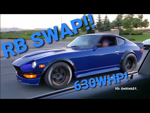 BABY R34 GTR 240Z - POV 630WHP (MUST HEAR!!)