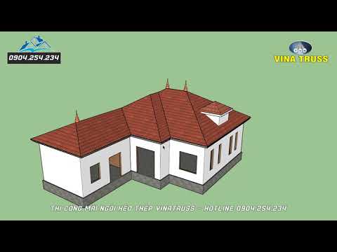 Vinatruss 25 -  Thi Công Lợp Ngói Nhà Mái Nhật 300 Mét Vuông Không Thiết Kế - P1