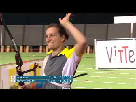 Barbelin vs Cohendet – Bronze Arc classique femmes | Championnat de France en Salle Vittel 2022