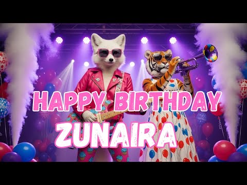 ZUNAIRA Happy Birthday Song - Happy Birthday to Zunaira